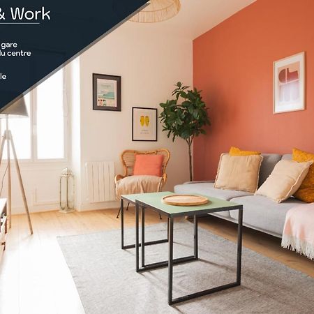 Chill And Work / Gare Tgv / Beau T2 Renove Appartement Rennes Buitenkant foto